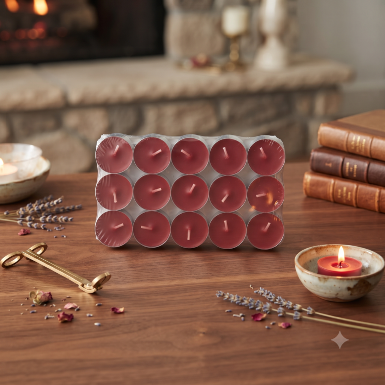 15 Pieces Rose Fragrance T-light Pack