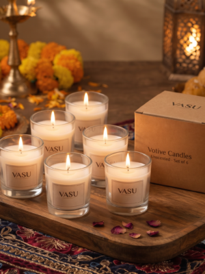 Vanilla Fragrance Votive Candle - Pack of 6