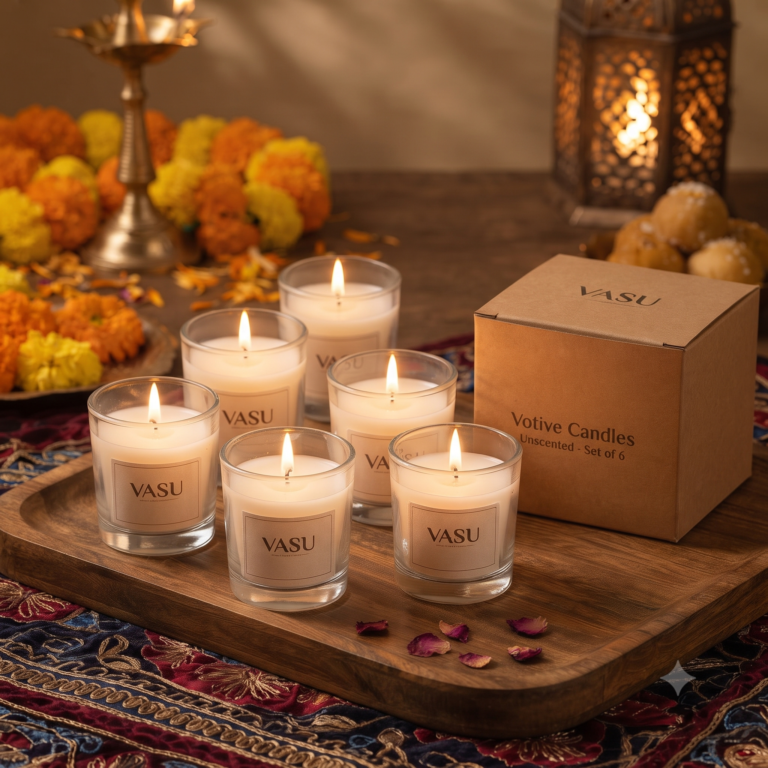 Vanilla Fragrance Votive Candle - Pack of 6