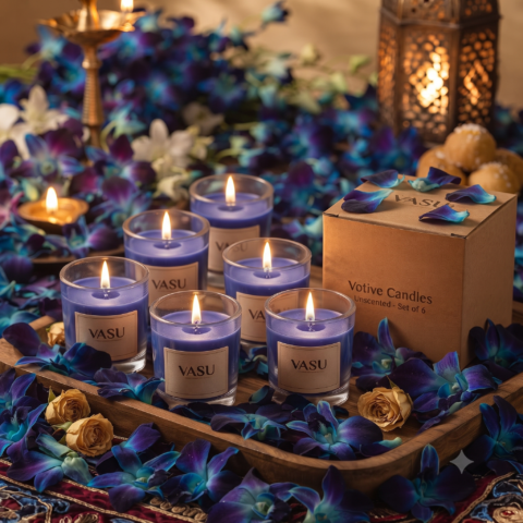 Orchid Fragrance Votive Candles - Pack of 6